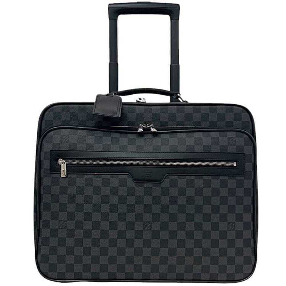 Louis Vuitton SuitCase Luggage Pilot Case Black Gray Damier Graphite Black